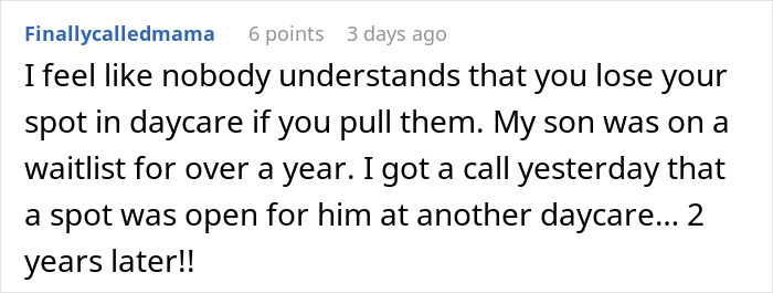 "I Don't Feel Guilty About It": Mom Is Expected To Pull Toddler Out Of Daycare While On Maternity Leave, But She's Having None Of It "I Don't Feel Guilty About It": Mom Is Expected To Pull Toddler Out Of Daycare While On Maternity Leave, But She's Having None Of It