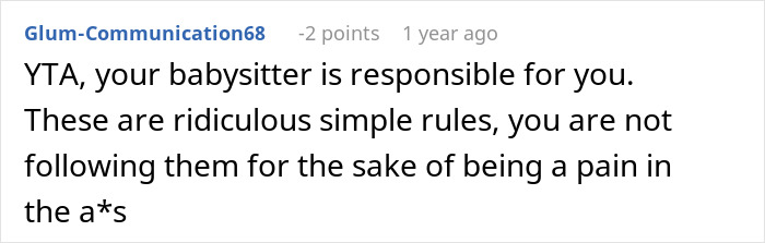 “I Have To Be In Bed By 10”: Strict Babysitter’s Rules Push 16-Year-Old Teen To Rebel, He Wonders If He Took It Too Far “I Have To Be In Bed By 10”: Strict Babysitter’s Rules Push 16-Year-Old Teen To Rebel, He Wonders If He Took It Too Far