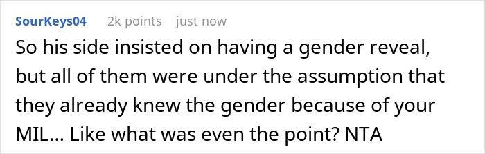 Woman Forces DIL To Tell Her The Gender Of Her Baby Even Though She Doesn't Know It, Just To Tell Everyone And Embarrass Herself At The Gender Reveal Woman Forces DIL To Tell Her The Gender Of Her Baby Even Though She Doesn't Know It, Just To Tell Everyone And Embarrass Herself At The Gender Reveal