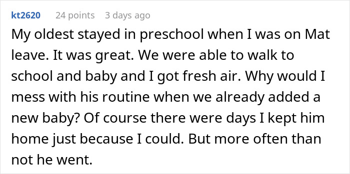 "I Don't Feel Guilty About It": Mom Is Expected To Pull Toddler Out Of Daycare While On Maternity Leave, But She's Having None Of It "I Don't Feel Guilty About It": Mom Is Expected To Pull Toddler Out Of Daycare While On Maternity Leave, But She's Having None Of It