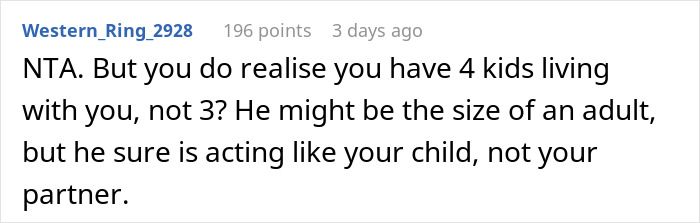 Husband Doesn't Want His Wife To Go On A Birthday Vacation Alone, Calls Her "Selfish" For Wanting Him To Stay With The Kids Husband Doesn't Want His Wife To Go On A Birthday Vacation Alone, Calls Her "Selfish" For Wanting Him To Stay With The Kids