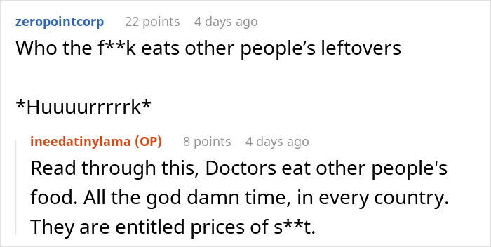 "Deal With It": Employees Outsmart Entitled Doctor Who Kept Eating Everyone's Homemade Lunches