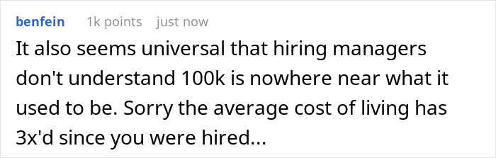 Man Submits A Job Application And Requests $100K As Per The Job Description, That Shocks The Interview Manager