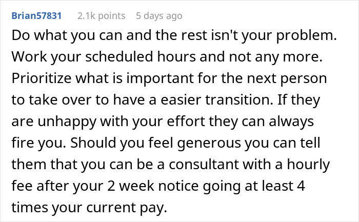 “Everything Is Urgent And Panicked”: Man Puts In 2-Week Notice, Toxic Management Puts Months Of Work On His Desk Instead