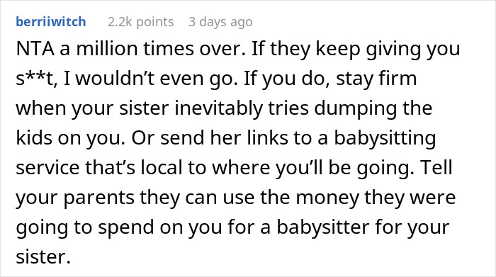 Family Tries Guilt-Tripping A Guy Into Babysitting His 3 Nephews On Vacation, He Refuses And Drama Ensues Family Tries Guilt-Tripping A Guy Into Babysitting His 3 Nephews On Vacation, He Refuses And Drama Ensues