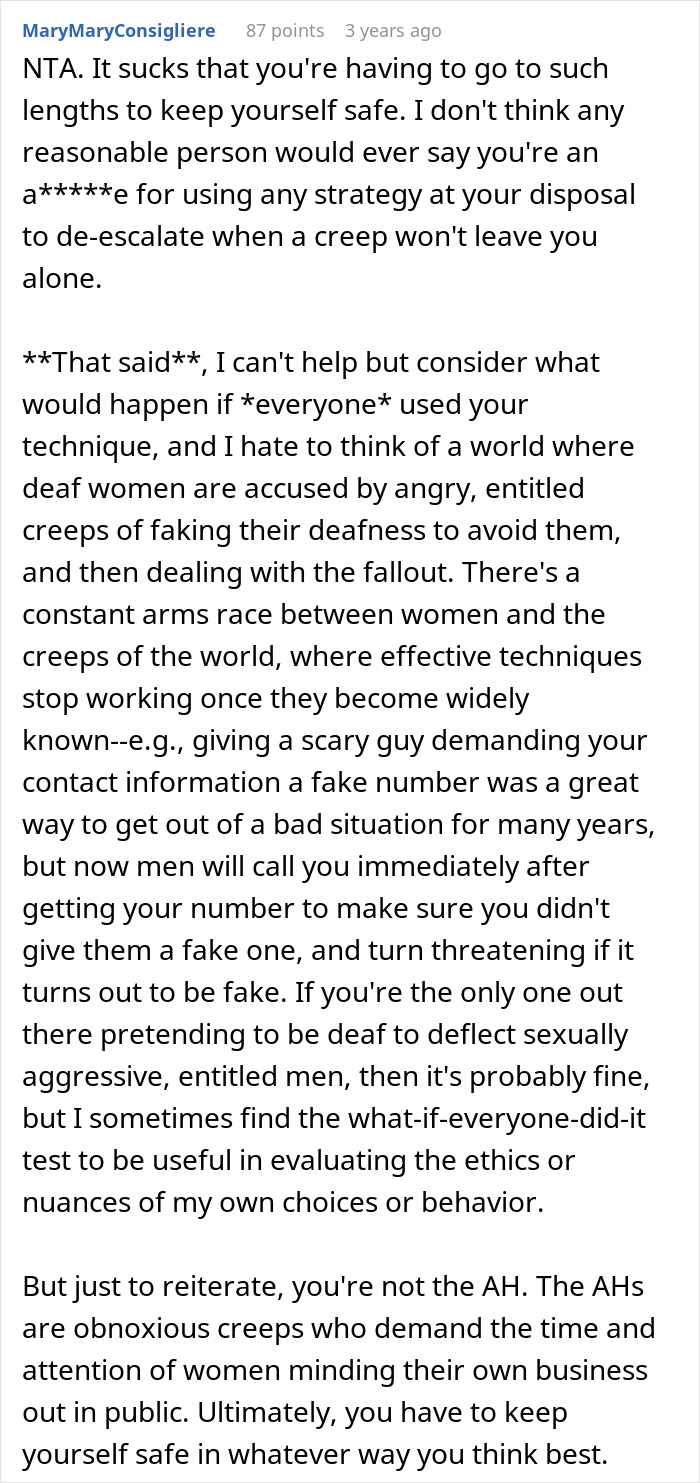 Woman Figures Out A Near Foolproof Way Of Keeping Men Away, Wonders If It’s Unethical