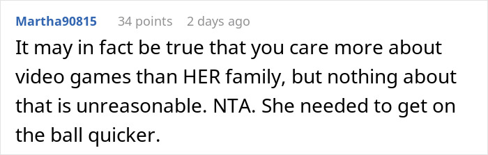 "I Honestly Don't Really Care": Person Refuses To Give Up Their Day Off To Play A Video Game