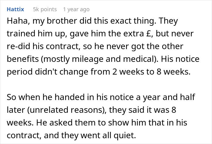 Guy Shares A Story About Taking Advantage Of Management's Ineptitude Regarding His New Contract