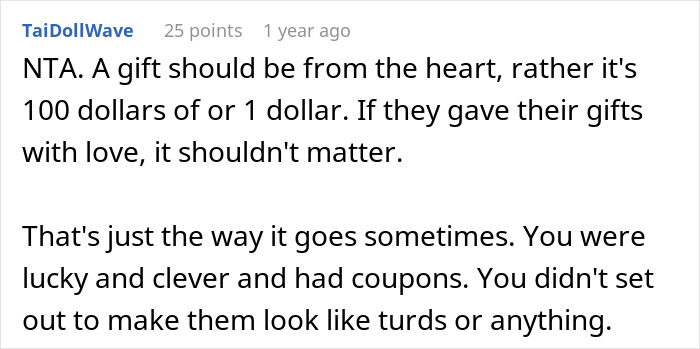 Thrifty Woman Uses Coupons To Buy A Great Birthday Gift, Which Makes The Birthday Person Ecstatic But Leaves Her Friends Angry With Her Thrifty Woman Uses Coupons To Buy A Great Birthday Gift, Which Makes The Birthday Person Ecstatic But Leaves Her Friends Angry With Her