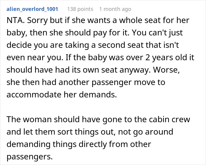 Exhausted Passenger Is Upset About Having To Give Up Their Middle Seat To A Mother Traveling With A Baby Exhausted Passenger Is Upset About Having To Give Up Their Middle Seat To A Mother Traveling With A Baby