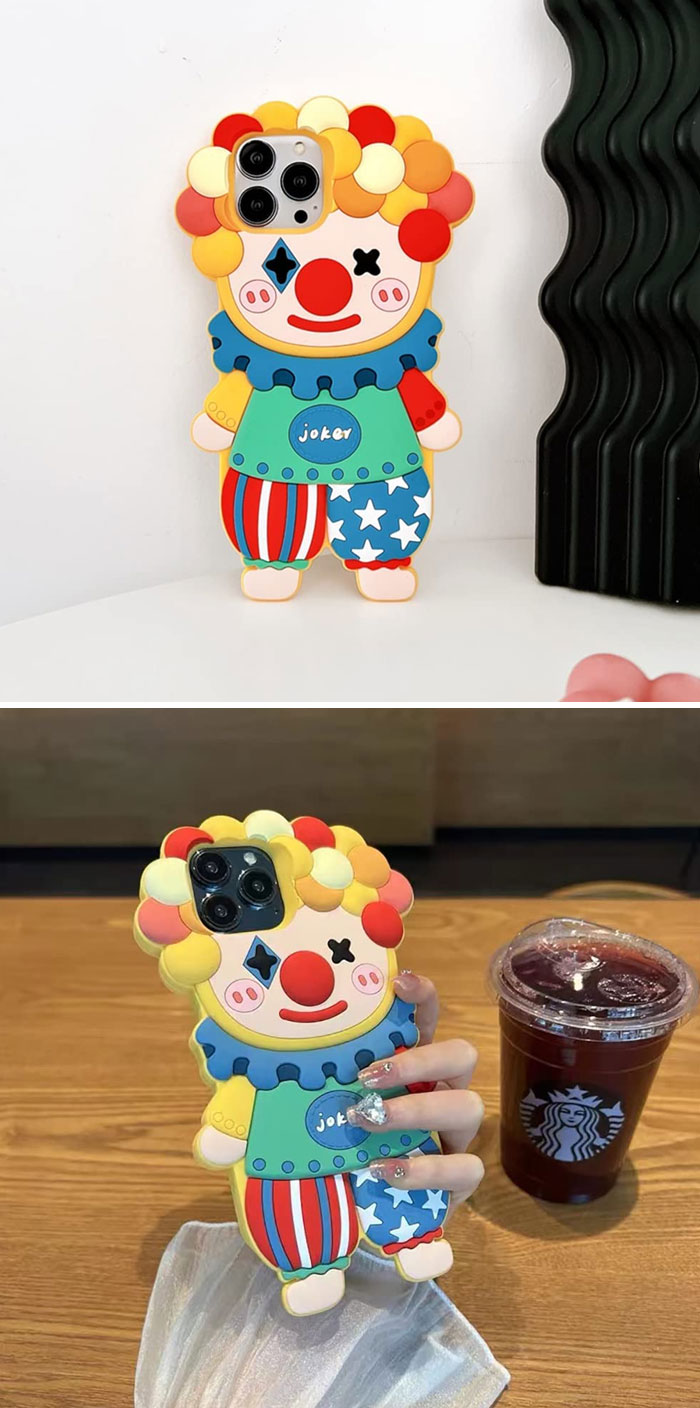 3D Cartoon Clown Phone Case
