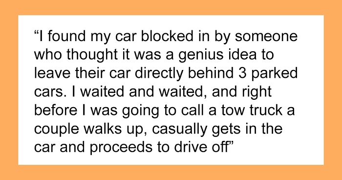Person Decided To Block A Car For Exactly 17 Minutes And 20 Seconds To Get Revenge, They Drive Off And Regret It Dearly