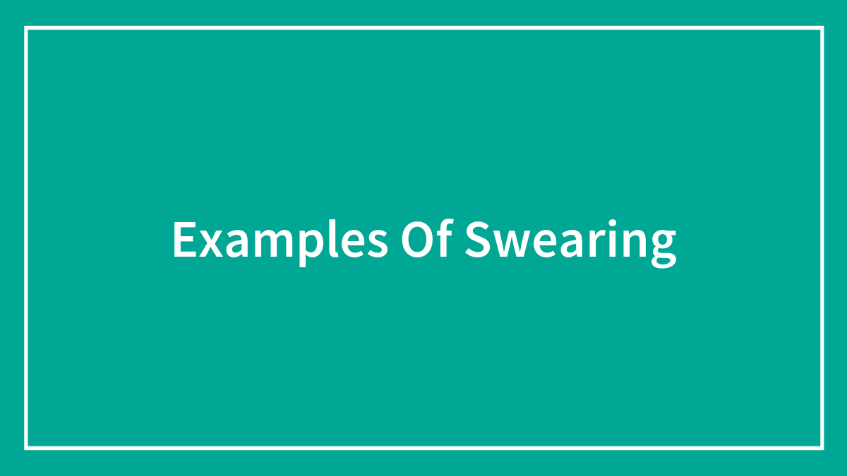 These 49 Examples Of Swearing Prove That Curse Words Help Release A Lot Of Stress