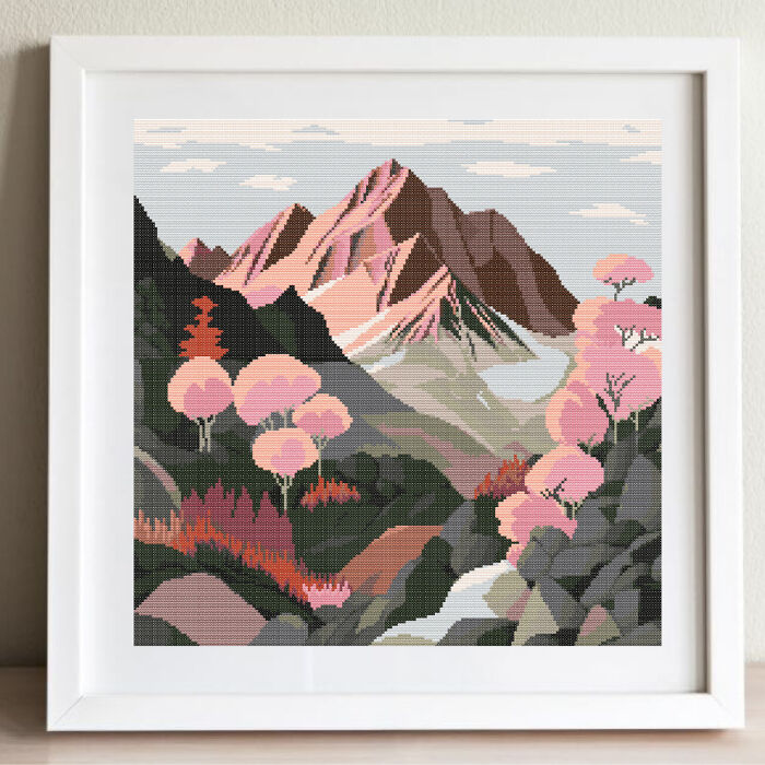 15 Simple Cross-Stitch Patterns Of Various Landscapes