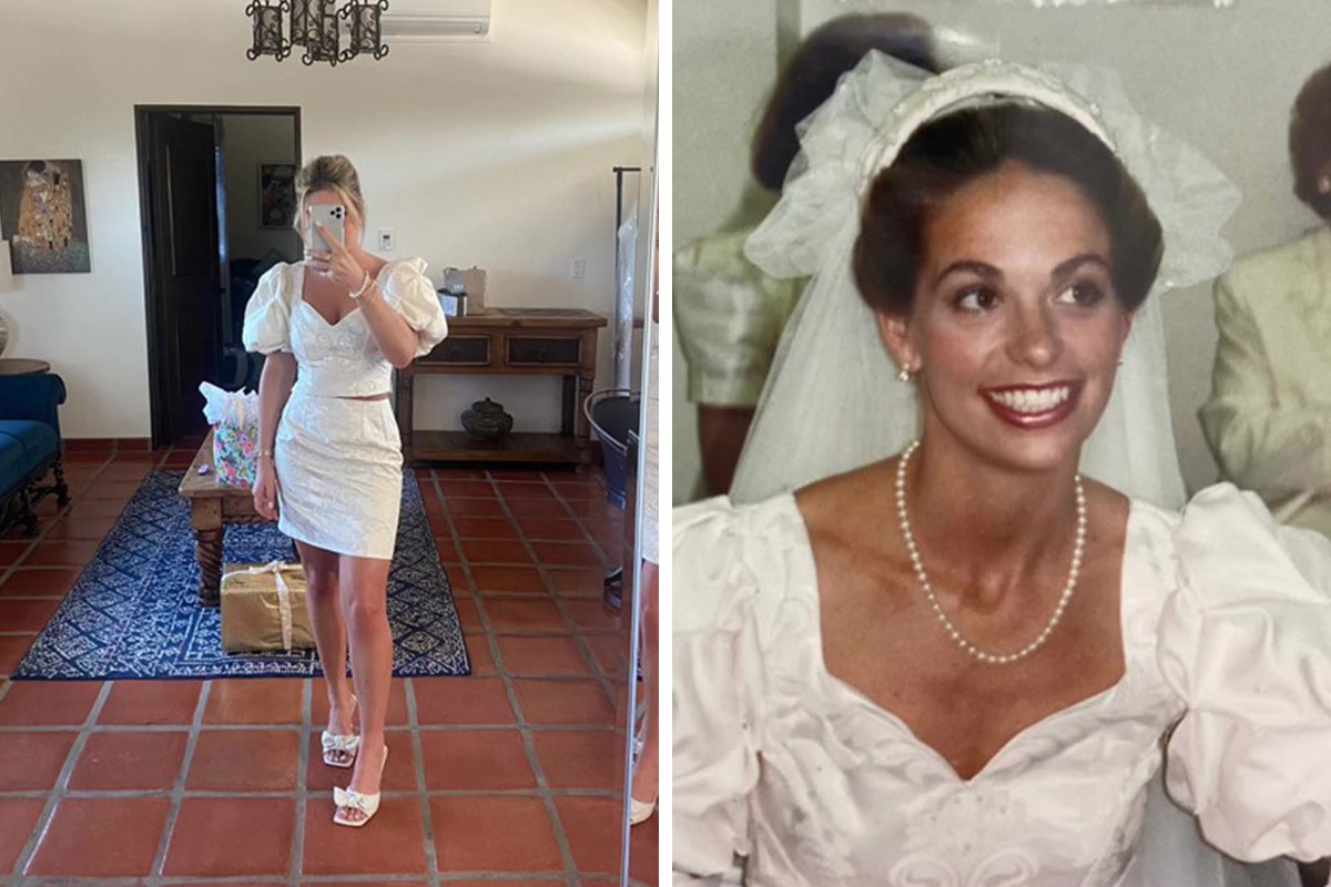 Grandma In Tears After Seeing Her Wedding Dress Altered To Chic Co-Ord By  Granddaughter, A Discussion Online Ensues