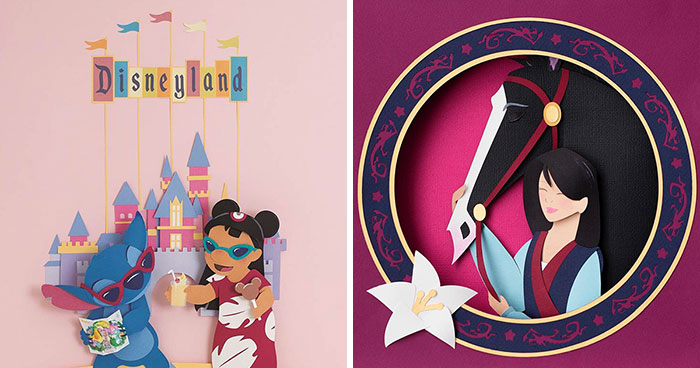 22 Paper Art Creations Based On Disney And Its Characters By This Artist