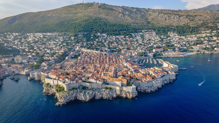 Croatia cost from the air view 