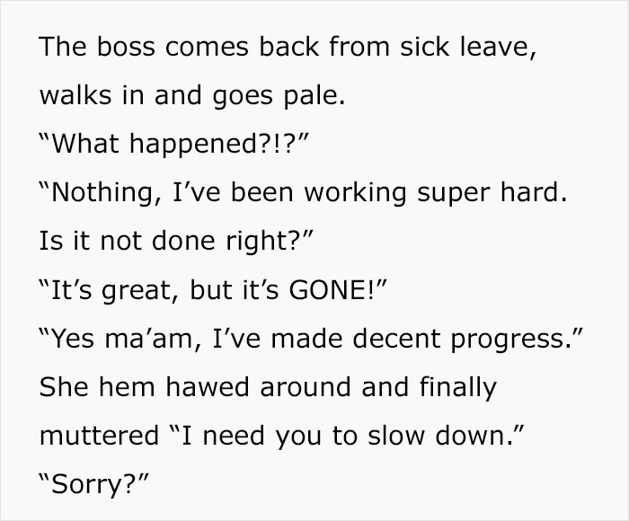 Employee Gets Scolded For Reading At Work, Boss Changes Her Mind After Seeing How Scarily Fast That Employee Is At Work Employee Gets Scolded For Reading At Work, Boss Changes Her Mind After Seeing How Scarily Fast That Employee Is At Work