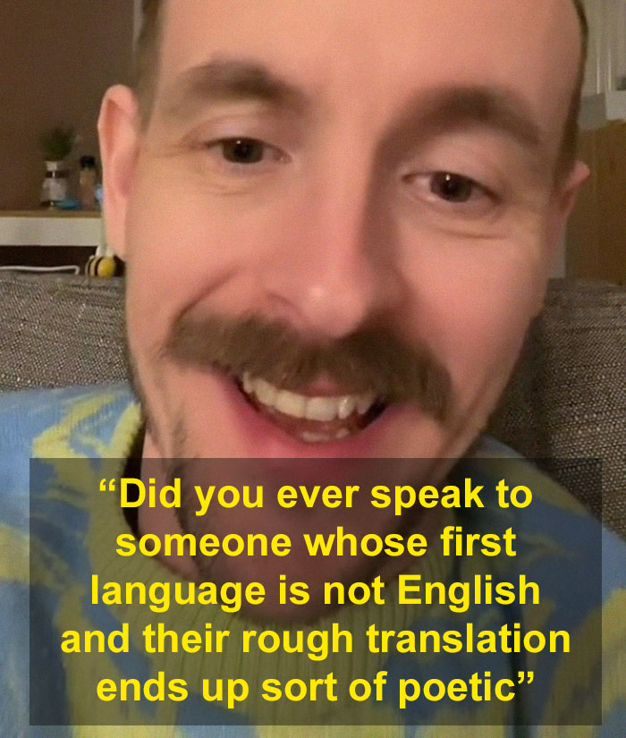 Guy Points Out That Non Native English Speakers Come Up With The Most