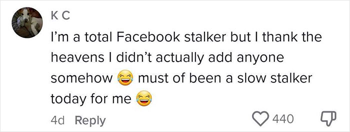 Woman Goes On A Deep-Dive Stalk On Facebook Not Knowing She's About To Be Exposed By A Glitch Woman Goes On A Deep-Dive Stalk On Facebook Not Knowing She's About To Be Exposed By A Glitch