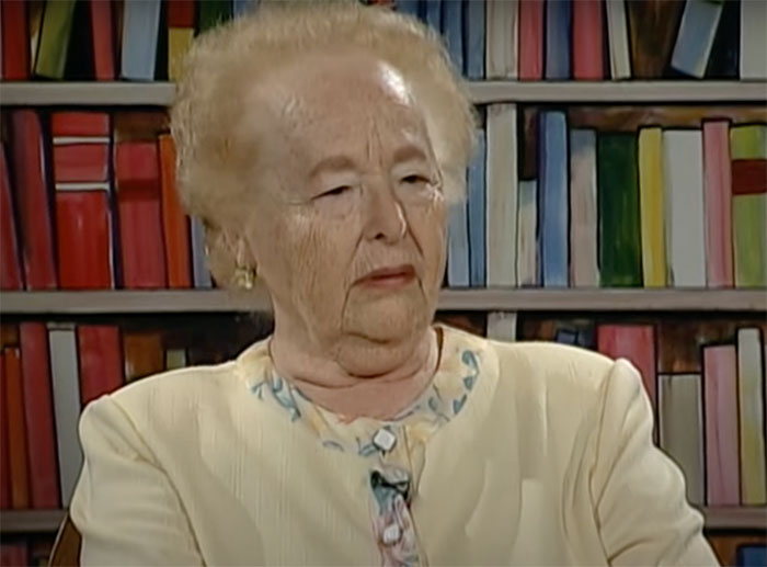 Gertrude B. Elion giving an interview about herself