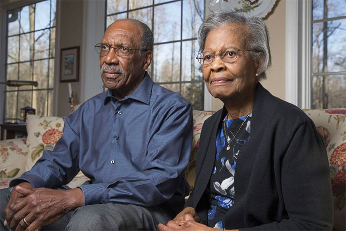 Gladys West pictured with her husband, Ira West