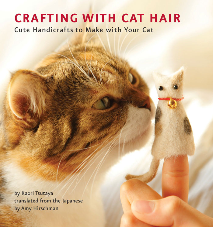 Product photo for "Crafting With Cat Hair: Cute Handicrafts To Make With Your Cat" book
