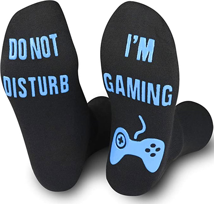 Product photo for "Do Not Disturb" Gaming Socks