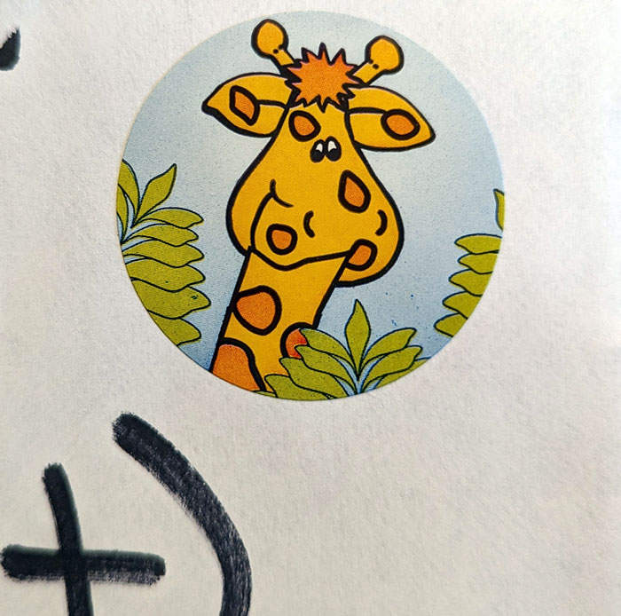 This Giraffe On My Son's Valentine's Envelope