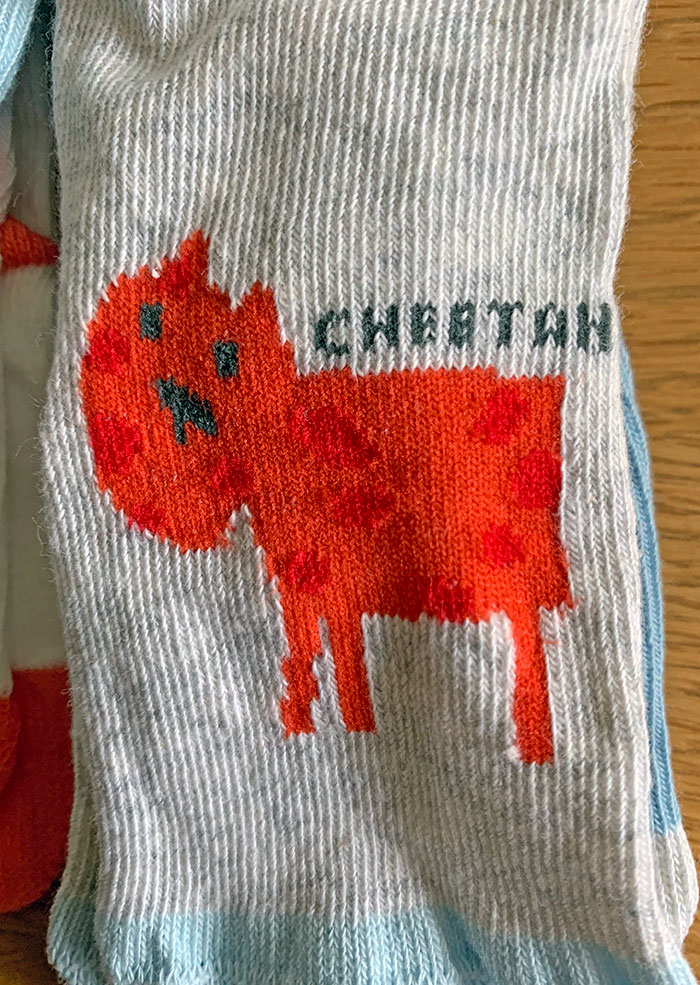 The "Cheetah" On My Son’s Socks