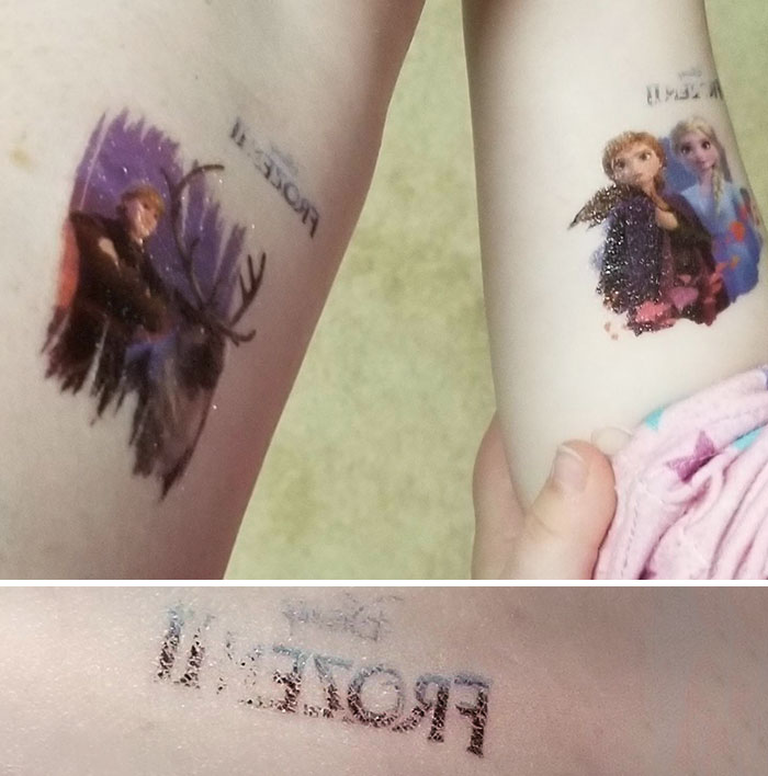 I Gave My Daughter And I Matching Cereal Box Tattoos. Then I Noticed They Forgot To Mirror The Writing