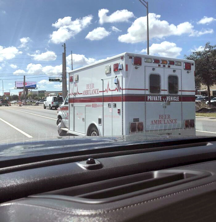 I Drove Past An Emergency Beer Ambulance
