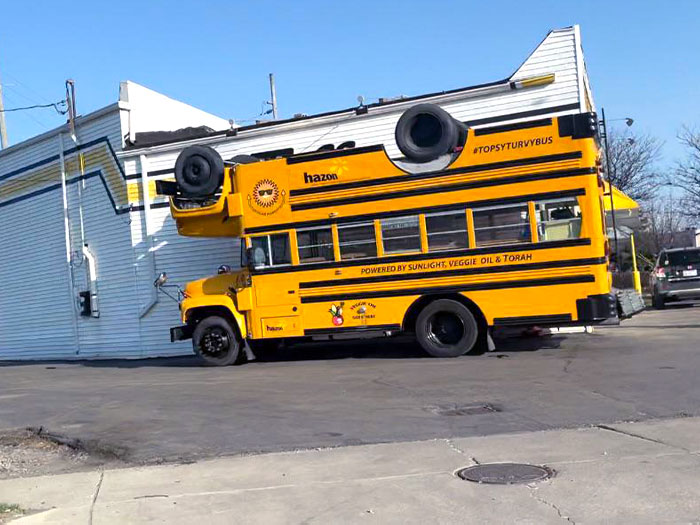 This Upside Down School Bus I Drove By