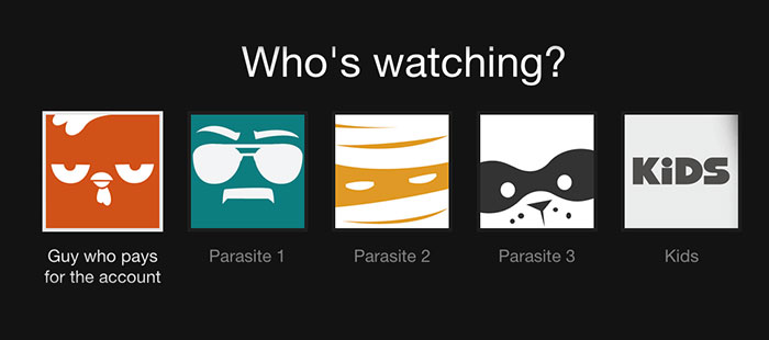 How My Dad Differentiates Netflix Users On His Account