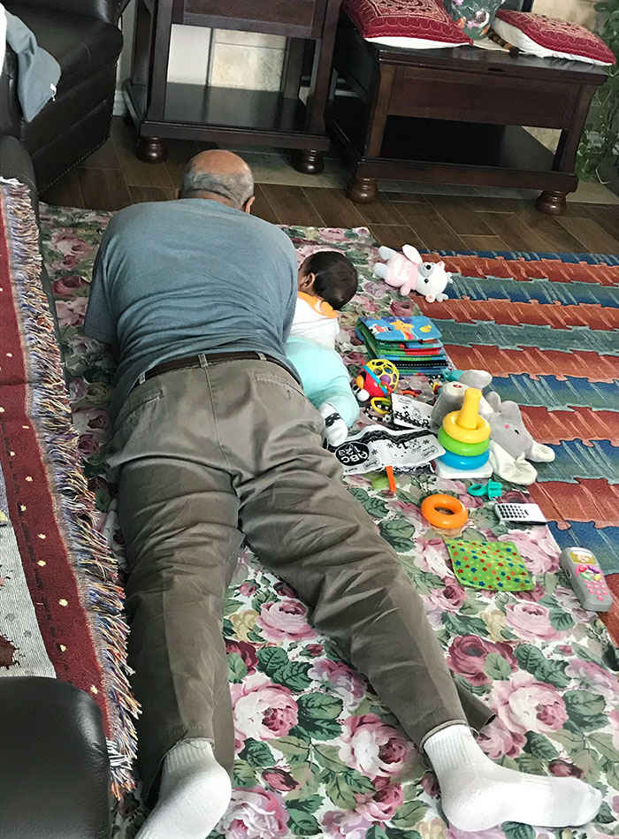 My Father Reading To My Daughter. My Heart Just Melted
