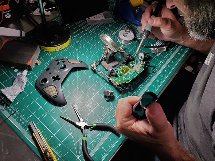 After Hundreds Of Hours Of Use, Both Of My Controller's Analog Sticks Recently Stopped Working. Luckily For Me, My Father Was More Than Willing And Capable Of Fixing It