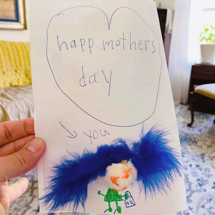 Mother's Day Portrait From My Daughter. She Nailed It. So Thankful For All Four Of My Kiddos, For The Laughter, Tears, And Growth We Experience Together