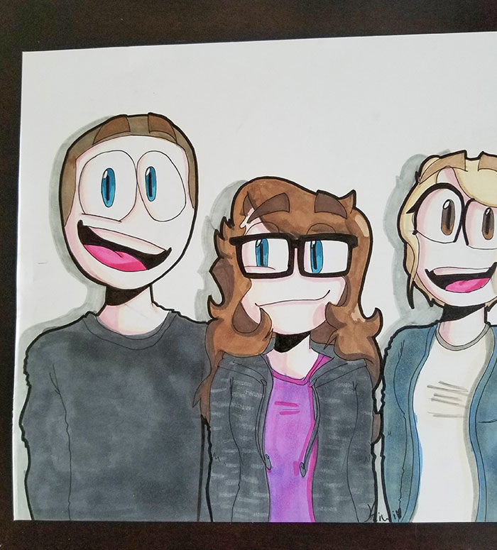 My 14-Year-Old Did A Family Portrait For Mother's Day