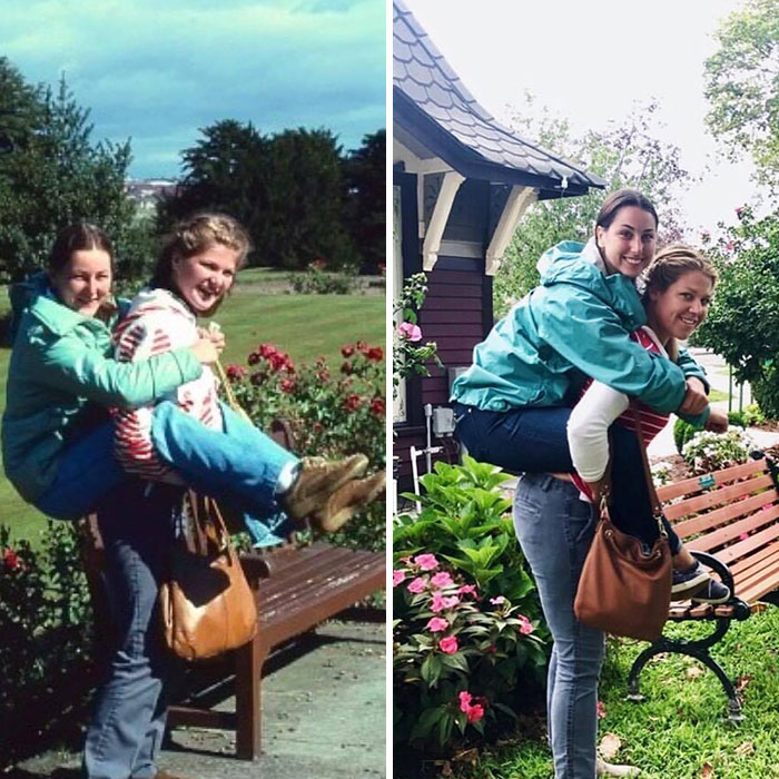 My Mom And My Aunt (Norway, 1977) - My Cousin And I (NJ, 2017). In Honor Of Mother’s Day
