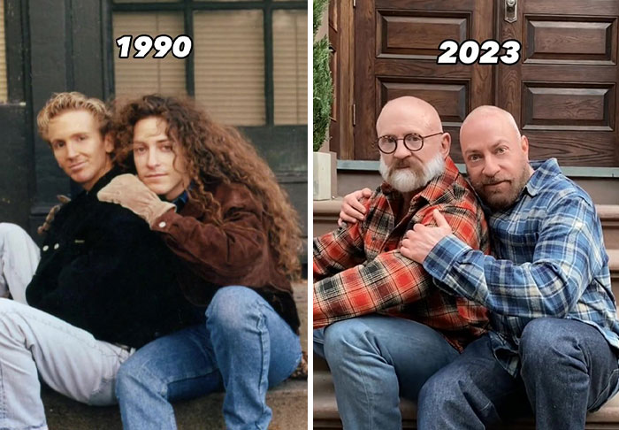Gay Couple Recreates 30 Photos From The ’80s And ’90s, And The Internet Is Going Crazy
