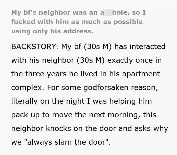 Neighbor Starts Bashing On Couple's Door And Walls Right Before They Move Out, So They Get Revenge On Him