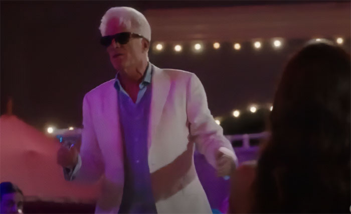 Michale wearing sunglasses 