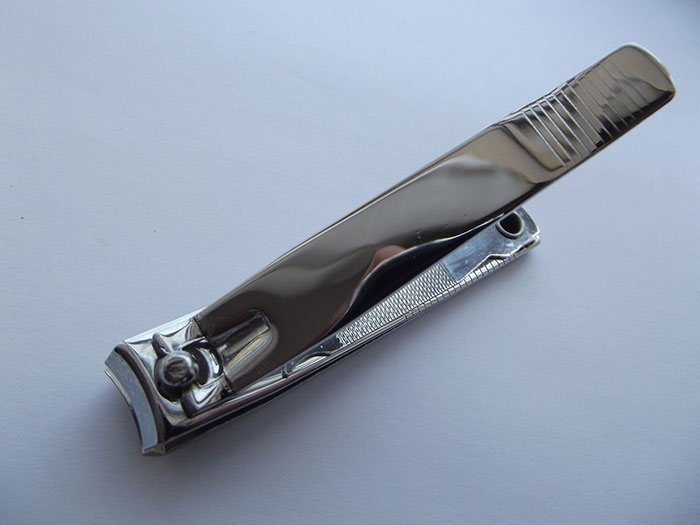 Nail clipper in white background