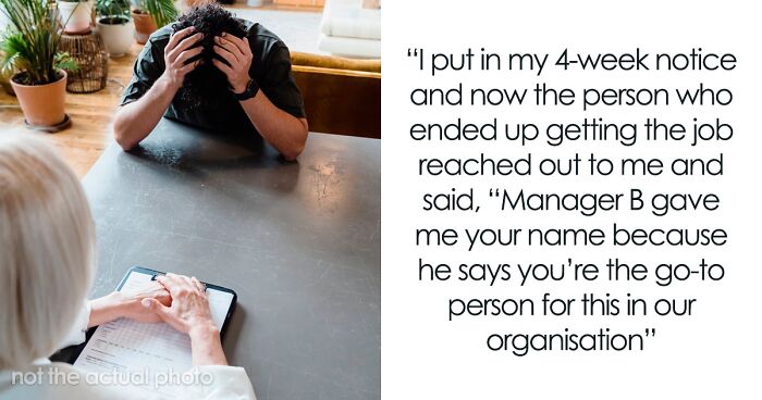 “The Guy Who Got The Job I Wanted Reached Out To Me For Help With His Job”