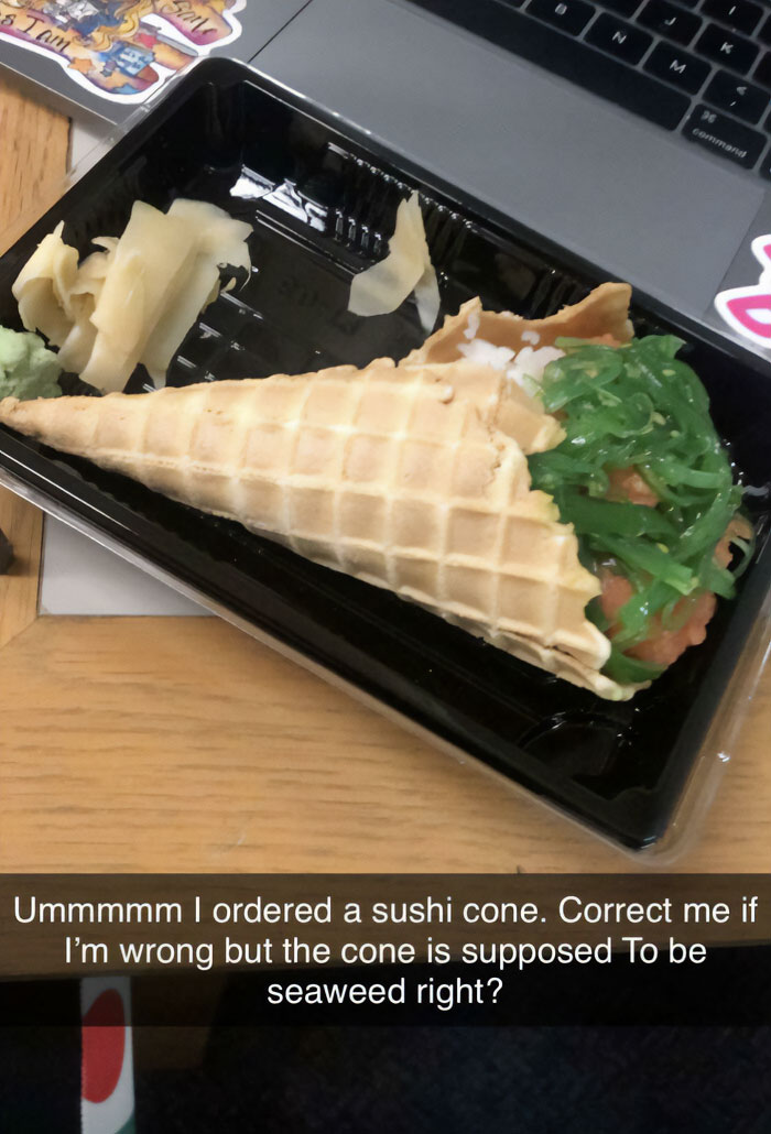 My School's Gourmet Sushi Cone