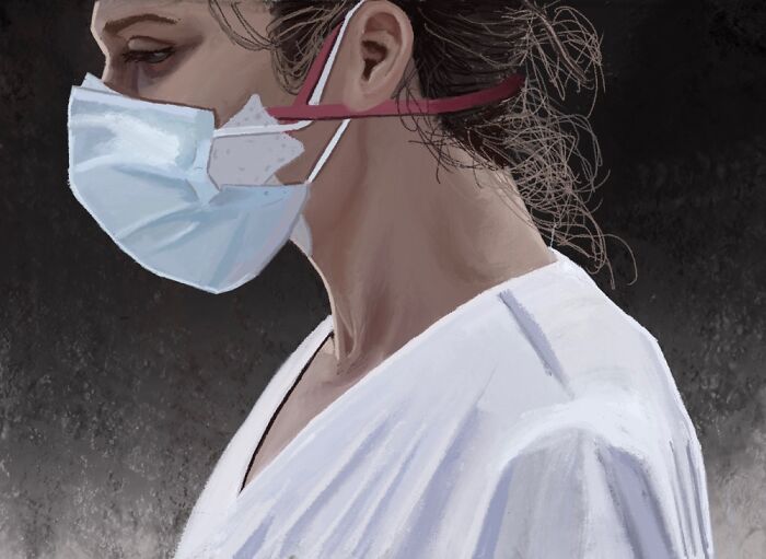 "Battle Scars": I Drew Portraits Of Doctors And Nurses During The Covid Epidemic