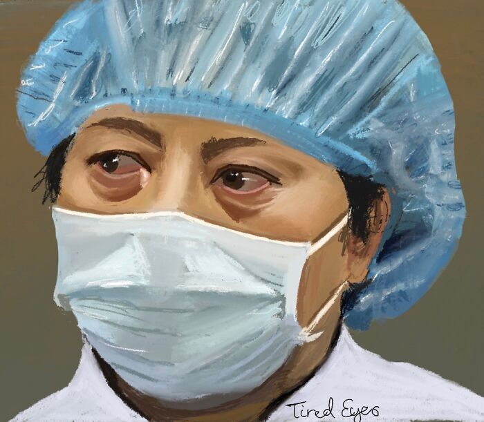 "Battle Scars": I Drew Portraits Of Doctors And Nurses During The Covid Epidemic