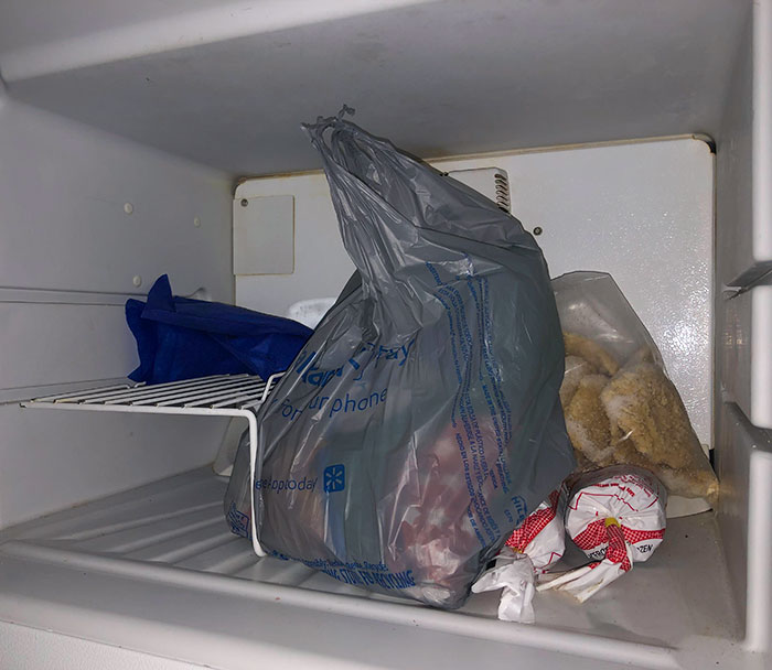 I Brought Home A Couple Of Groceries. I Asked My Husband If He Could Put The Pizza Rolls In The Freezer. This Is What I Found