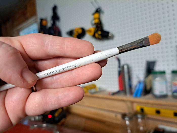 I Found One Of My Makeup Brushes In My Husband's Workshop