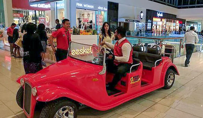 The Dubai Mall Is So Big That There Are Taxis Driving People Around Within The Mall